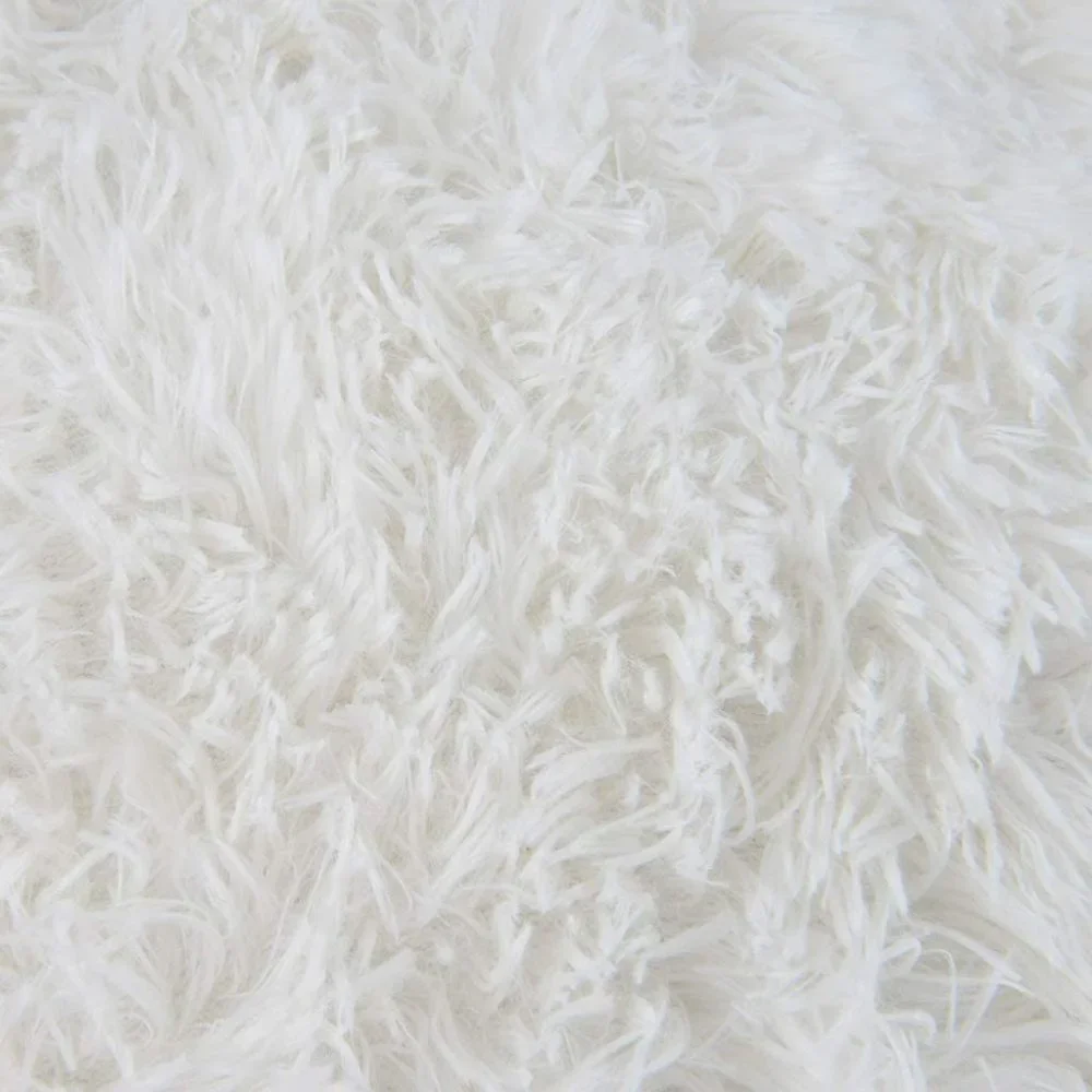 Luxury White Fuzzy Farmhouse Adorable Trendy Throw Pillow Decor Twin Cover Set